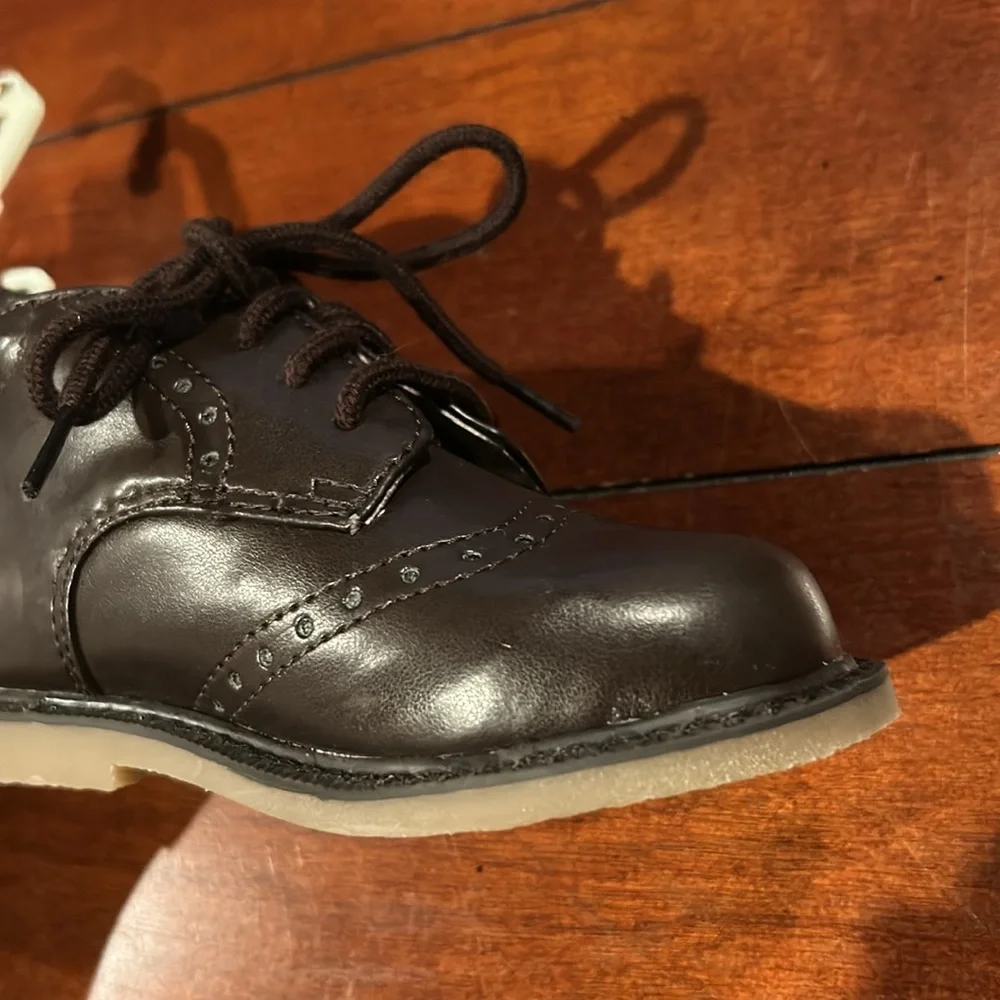 NWT Baby Gap Brown Lace Up Oxford Boots INFANT  Size 7